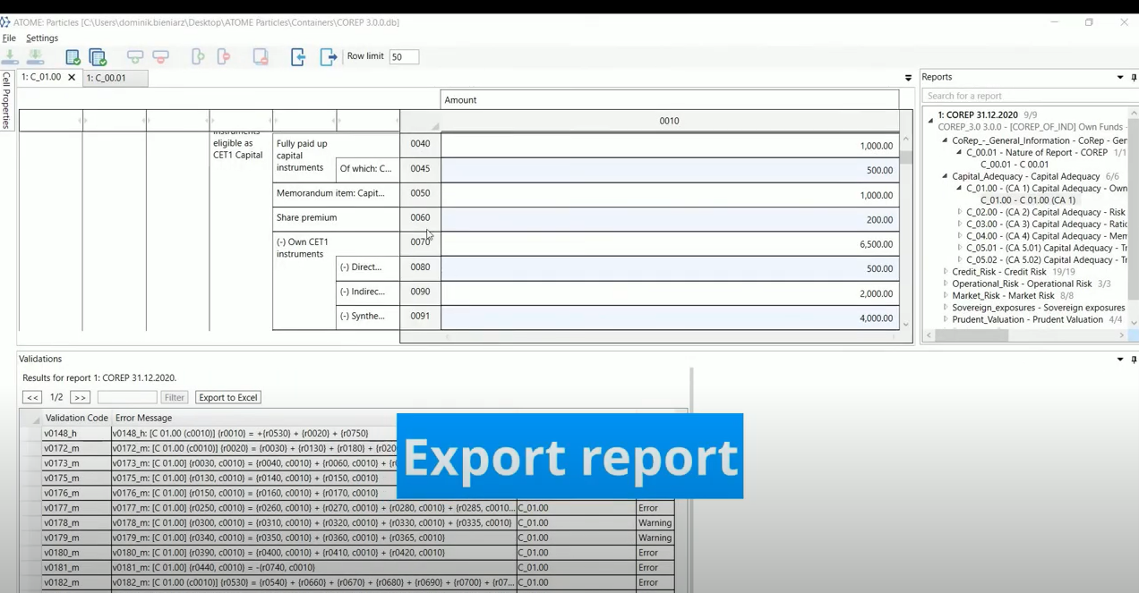 screenshot of ATOME Particles